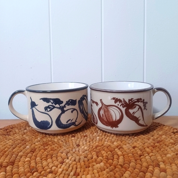 Other - Vintage Soup Mug Set